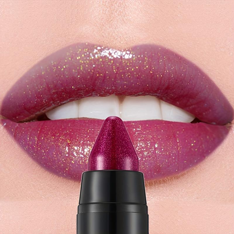 Rossetto idratante glitterato lucido Rossetto impermeabile resistente Lucidalabbra opaco perlato ad alta pigmentazione Regalo di trucco perfetto per le donne
