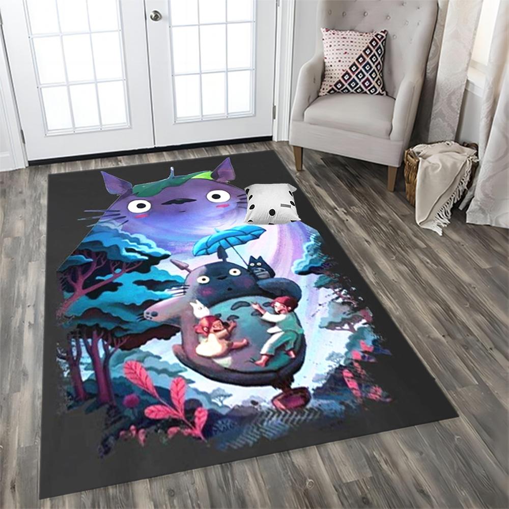My Neighbor Totoro Fantasy for Living Room Rug, Bedroom, Study Room, Hallway Decoration, Perfect for Home Decoration or Holiday Gifts