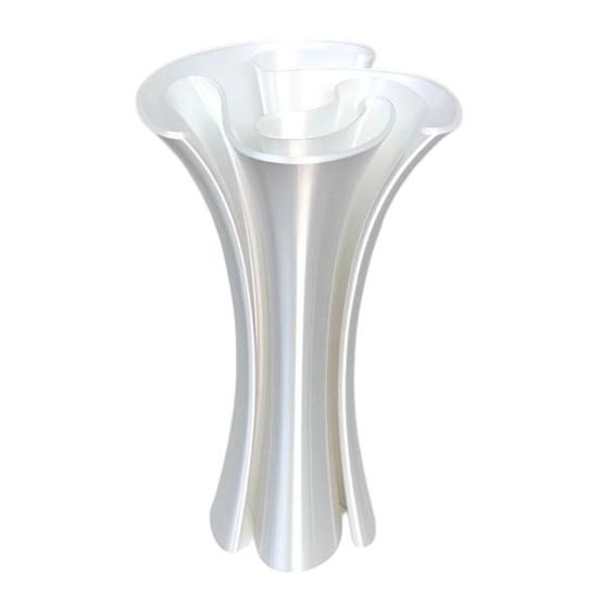 Eco Friendly PLA Vase Modern 3D Printed Vase, Artistic Flower Elegant Living Room Decoration Table Centerpiece for Artificial Plants, Fresh