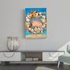 Full Drill 5D Rhinestone Painting Kit Vibrant Color Shiny Flower Theme Handmade Rhinestone Painting Art Craft Ornament