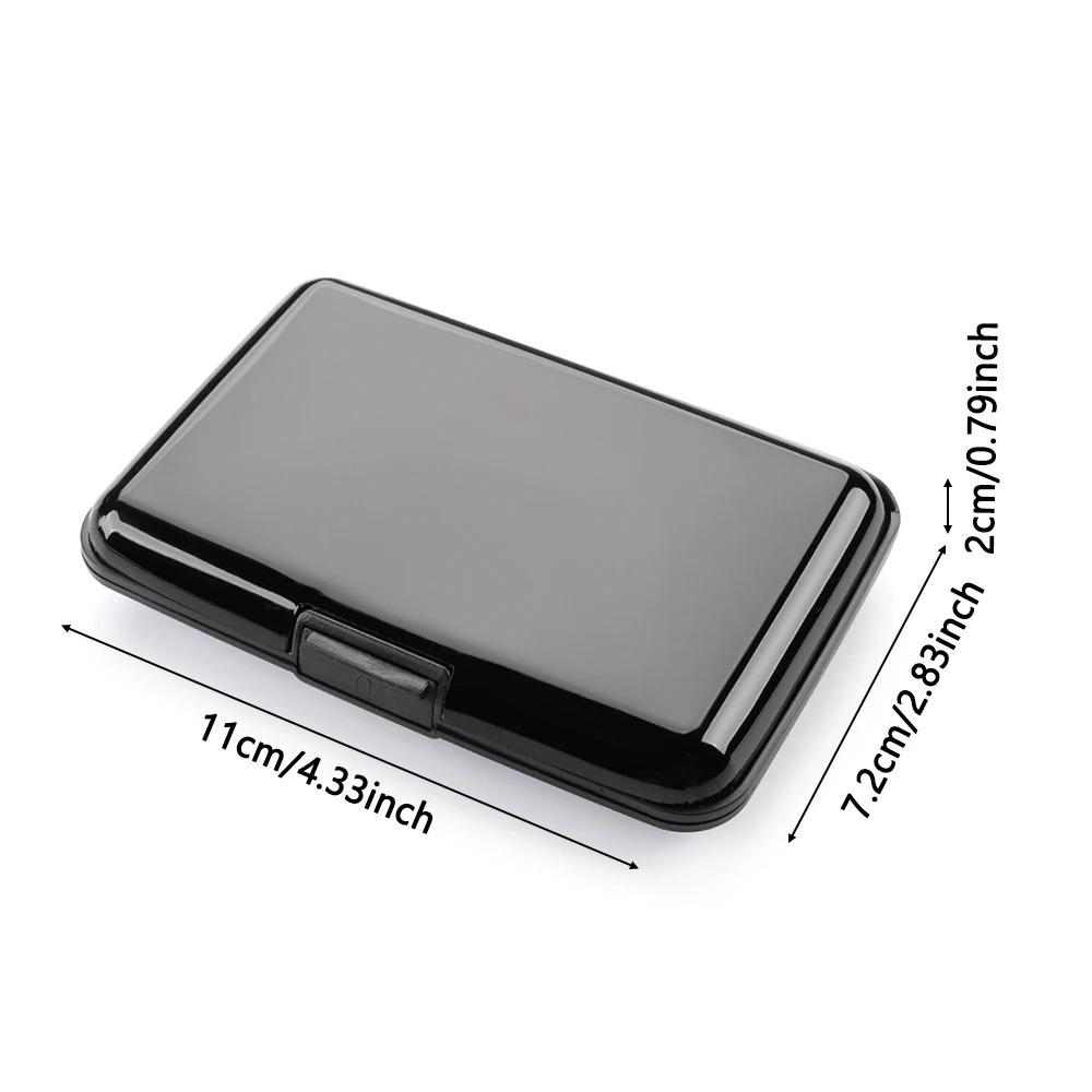 RFID Blocking Credit Card Holder Coin Purse Aluminum Metal Waterproof Anti-Theft Wallet Business for Men Women Card Case