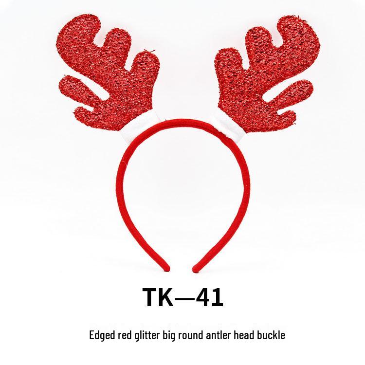 Christmas Tree & Reindeer Antler Sequin Headband for Adults & Kids - Festive Holiday Party Decoration