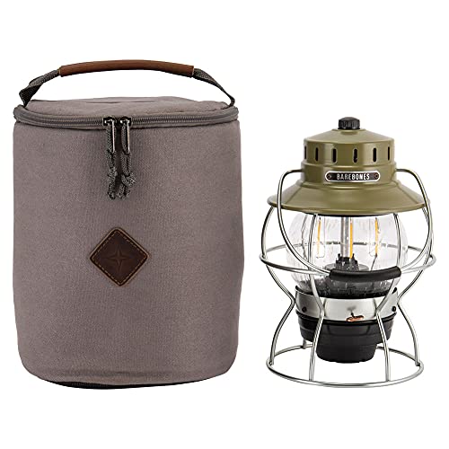 Barebones Living Padded Lantern Bag, Lantern Storage Bag LIV-285, Gray, for Railroad Lanterns and Forest Lanterns [Parallel Import]