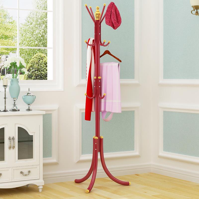 Multifunctional Wrought Iron Coat Rack - Colorful, Creative, Floor-Standing, Minimalist Modern for Home Bedroom.