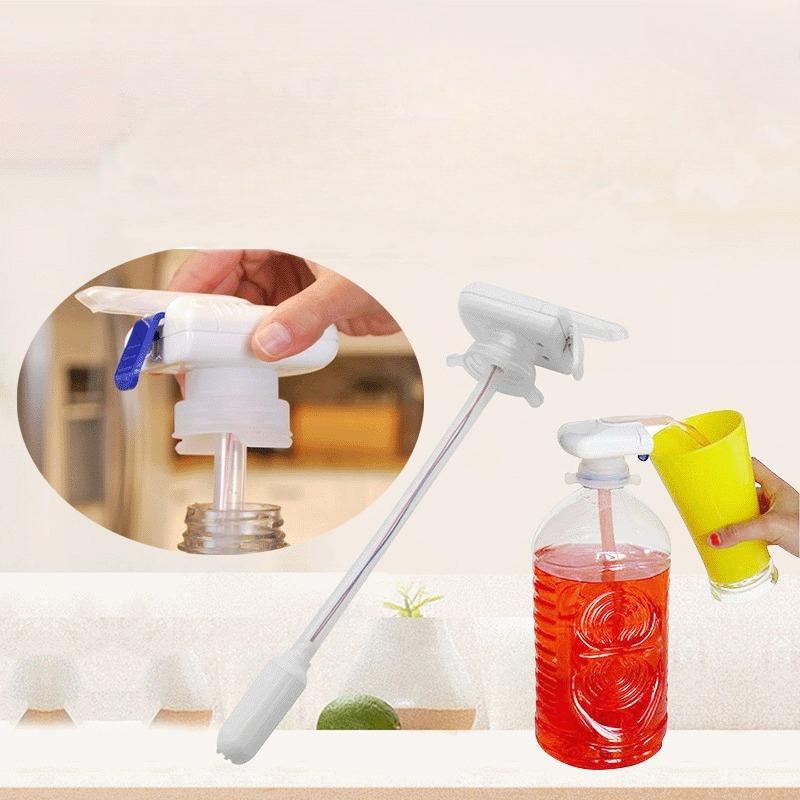 Bottled Water Pump Automatic Water Dispenser Beverag Bucket Dispenser Beverage Straw Leak Proof Pump Hand Press Gadget Kitchens