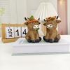 Highland Yak Resin Craft Ornament Simulated Animal Figurine Home Display Easter Holiday Decoration Gift Living Room Shelf