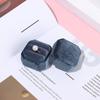 Exquisite Wedding Velvet Jewelry Box Ring Display Box Double Ring Storage Box With Detachable Lid