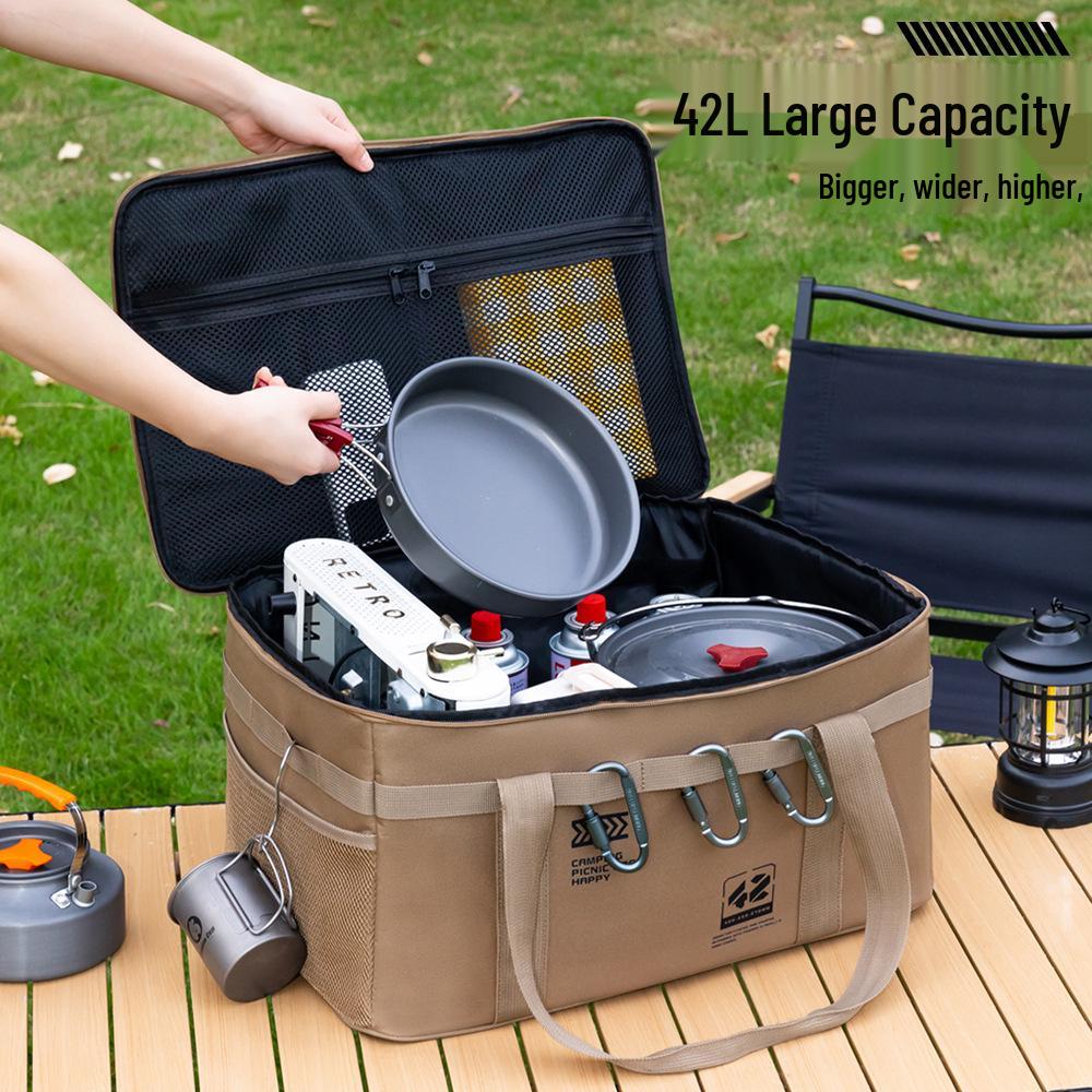 Stor kapacitet utomhus hopfällbar förvaringslåda för bestick och köksredskap