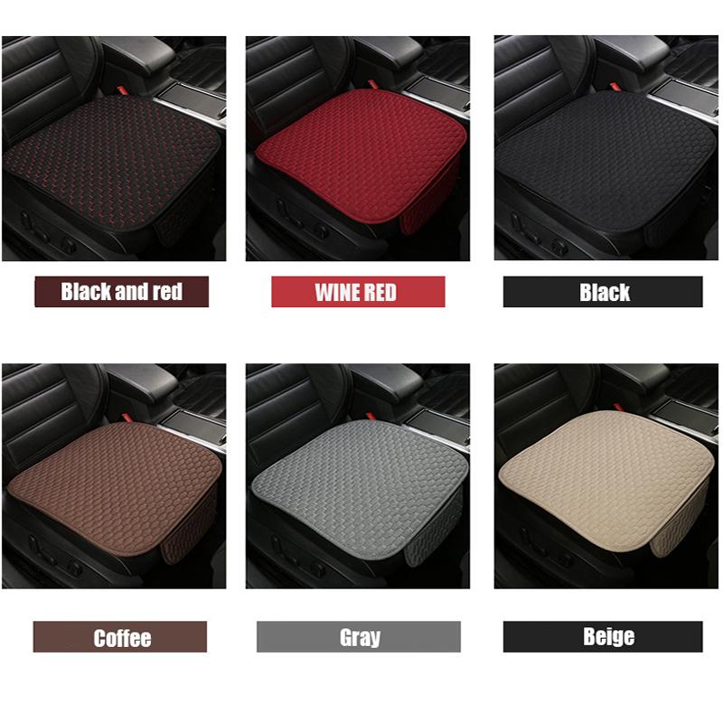 Car Seat Cover Front/rear Flax Seat Protect Cushion Automobile Seat Cushion Protector Pad Car Covers Mat Protect