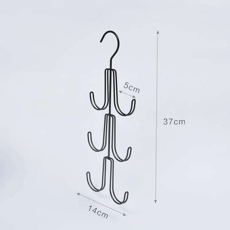 1 Stück Kleiderschrank Handtaschen Hängeorganizer Haken Metall Aufbewahrungshaken Platzsparendes Regal Garderobe Handtasche Tragetasche Halter Haken