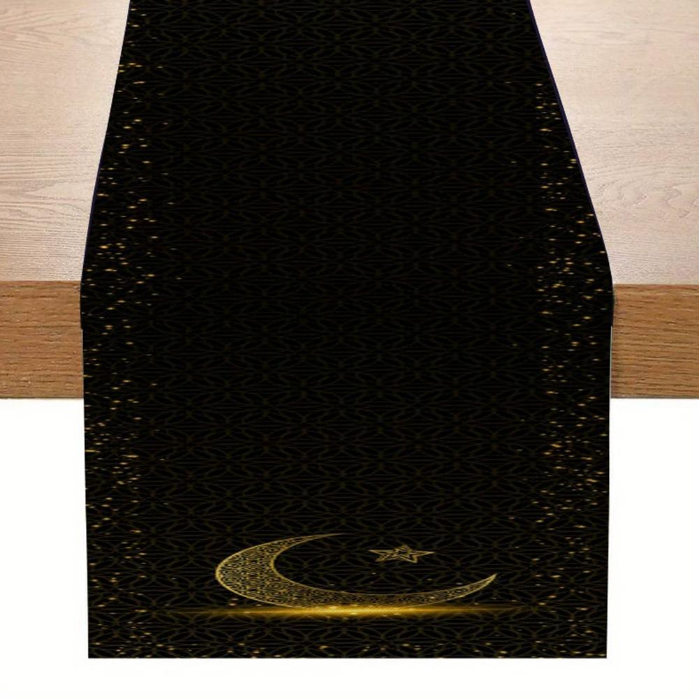 Ramadan Eid Mubarak Decorative Tablecloth Home Party Festive Starry Table Ambiance Dusting Sky P2U0