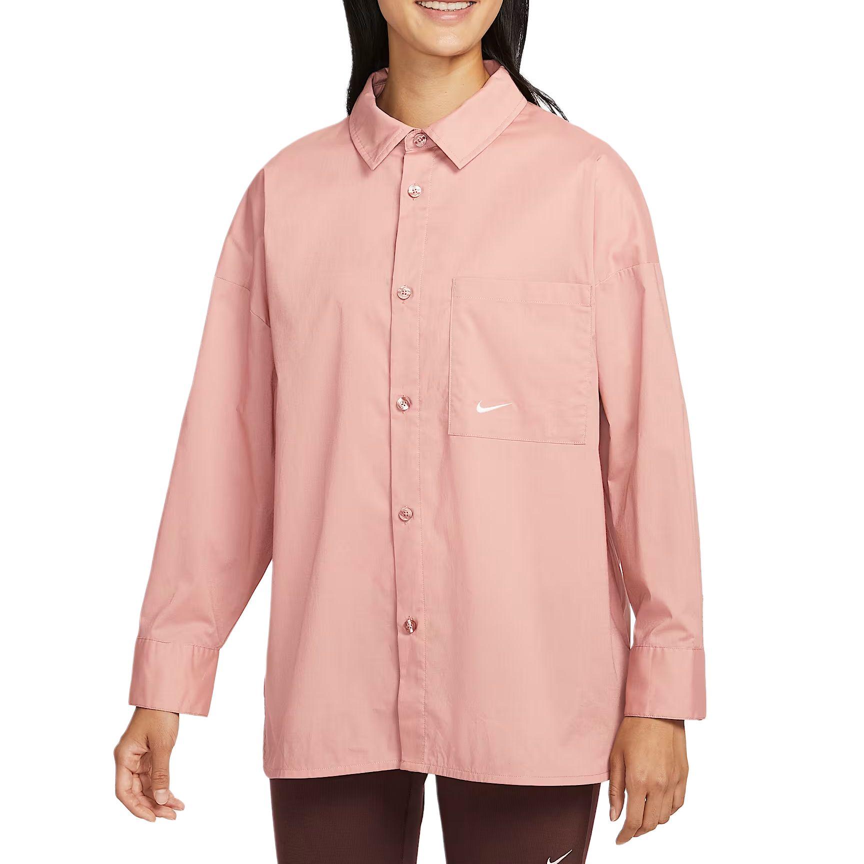 

Женская повседневная спортивная рубашка с длинным рукавом Nike Chill Poplin HJ0716-688 L