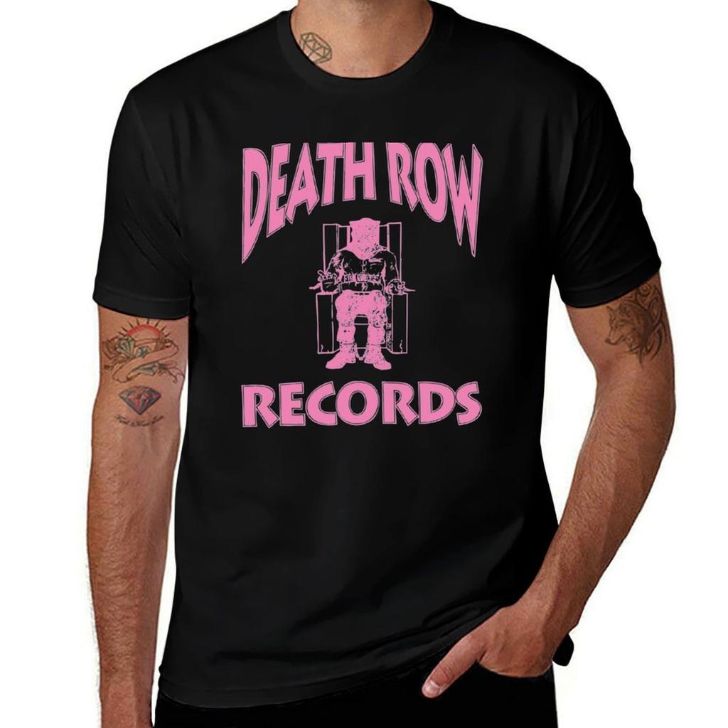Death Row Records Pink Version TShirt Sweat Resistant Workout Tee Shirt