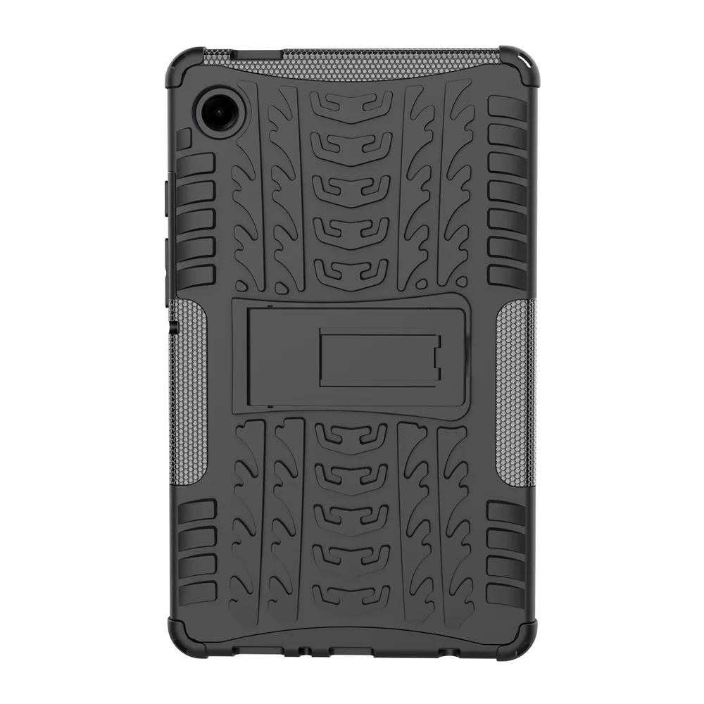 Для Samsung Galaxy Tab A9 8.7' Чехол SM-X110 X115 TPU+PC Бронированная Крышка Для Samsung Tab A9 SM-X110 SM-X115 Coque A9 8.7 SM-X110 X115 чёрный