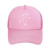 Doodle Character Playful - Inspired, Sketch Art Design Mesh Baseball Cap