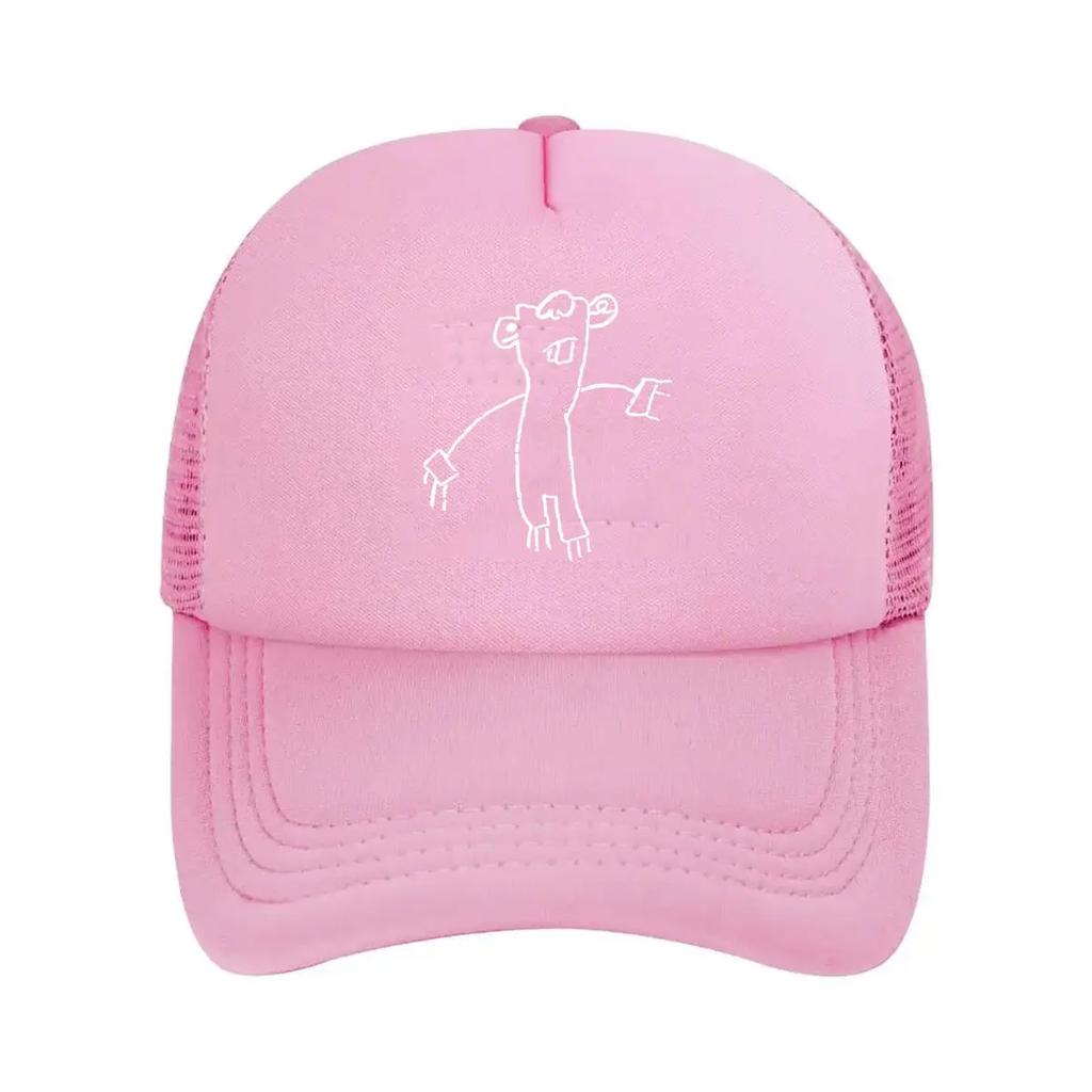 Doodle Character Playful - Inspired, Sketch Art Design Mesh Baseball Cap
