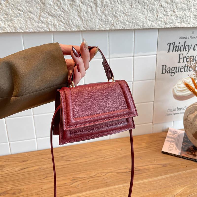 Versatile Simple Fashion Daily Small Square Crossbody Shoulder Handbag