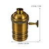 Douille de Lampe Vintage Rétro E27 Support de Lumière en Aluminium Moulé sous Pression pour Ampoule Apparente Suspension Éclairage DIY Escalier Sous-sol Salle de Bain