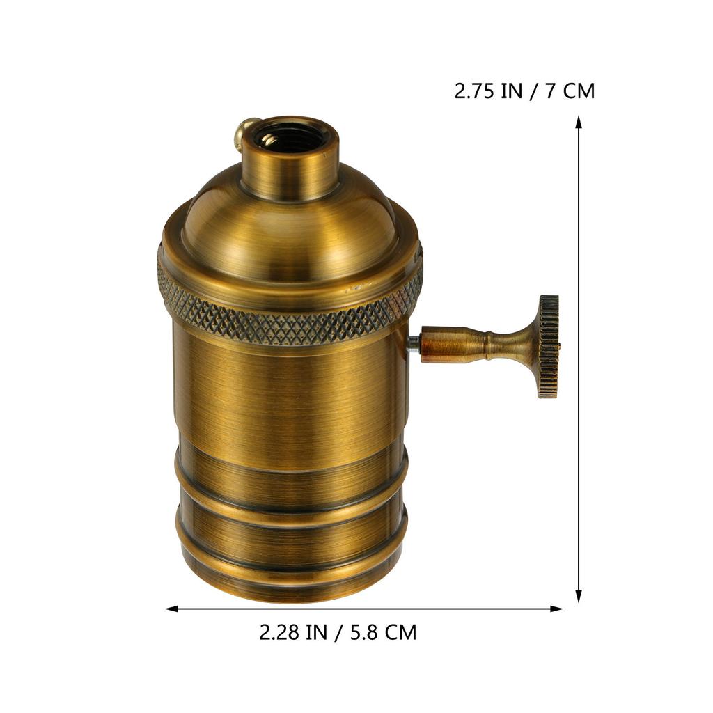 Douille de Lampe Vintage Rétro E27 Support de Lumière en Aluminium Moulé sous Pression pour Ampoule Apparente Suspension Éclairage DIY Escalier Sous-sol Salle de Bain