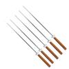 Marshmallow Roasting , Roasting Sticks with Wooden Handle 17 Inch BBQ Fork