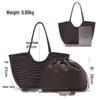 JOGUJOS Genuine Leather Retro Underarm Tote Bag for Women