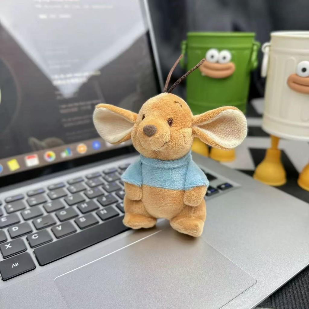 Elephant Bear Pooh Pig Keychain Cute Kids Backpack Pendant Plush Doll Gifts