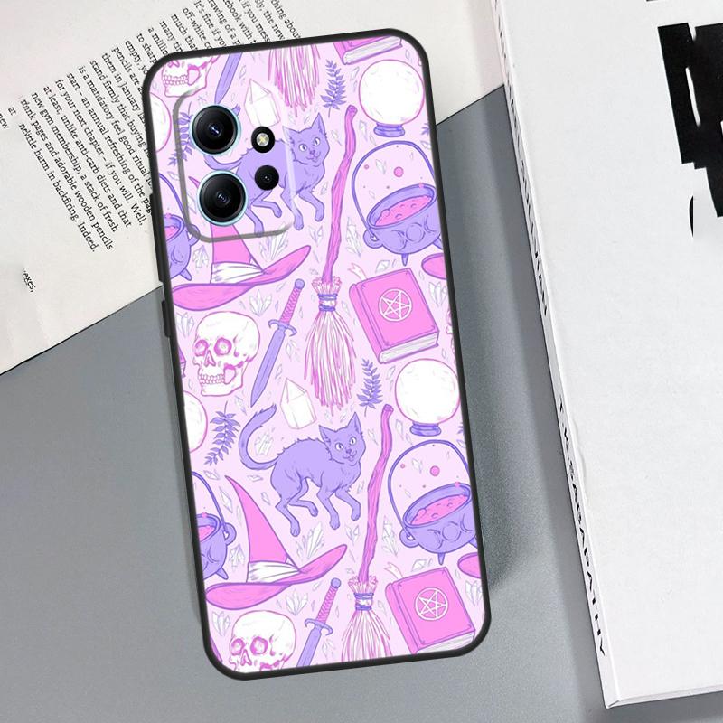 Witch Black Cat Case For Xiaomi Redmi Note 13 11 10 12 14 15 Pro Plus Cover For Redmi 15 15C 14C 10C 13C 12C