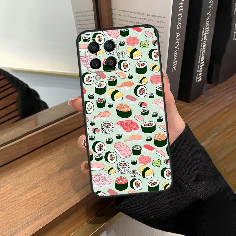 Kawaii Sushi Crowd Case For Samsung Galaxy M13 M53 M51 M31 M11 M14 M34 M54 M12 M32 M52 M16 M36 M56 M15 M35 M55