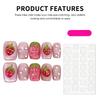 10PCS Pink Cat Eyes Short Artificial Nails Finger Natural Unbreakable Nail Simple Wear for Girlfriend Wife Women and Girl