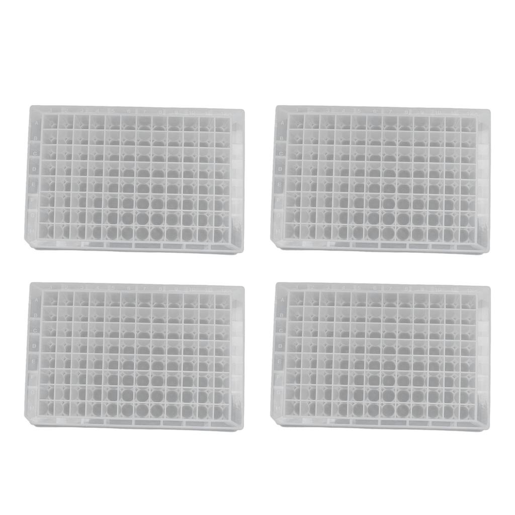 10Pcs Deep Well Plate 96 Wells 2.2ML PP Plastic Laboratory Storage Microplates 41mm Height
