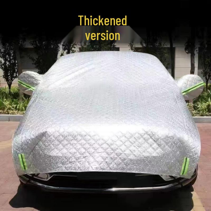 Universal Car Sunshade & Snow Shield: All-Season Anti-Freeze, Thickened Half Cover Sedan Universal