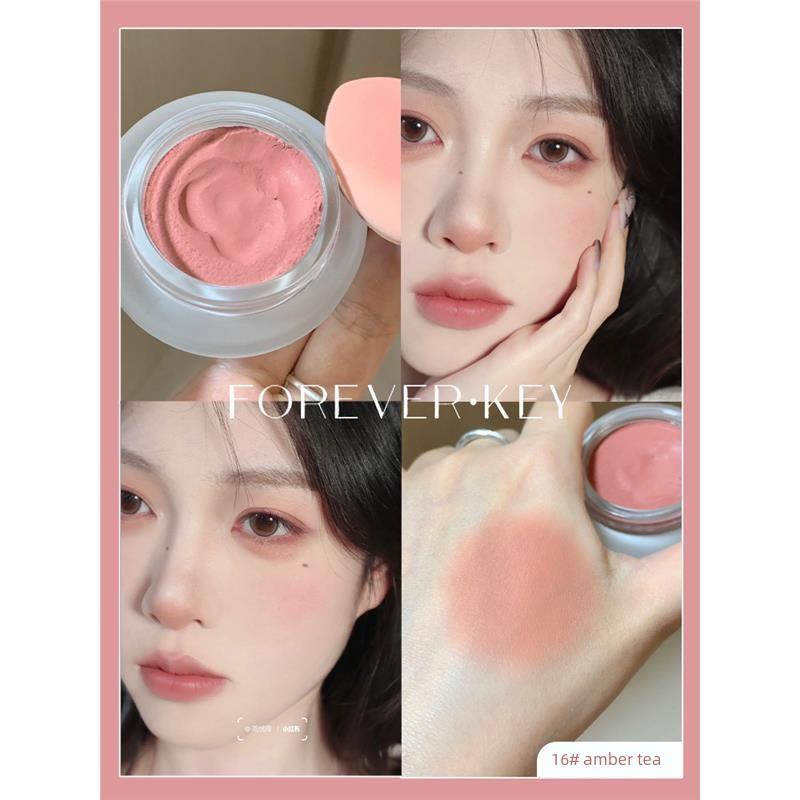 Foreverkey Blush Mud Cream Foeverkey Female Official Apricot Kernel Powder Foverkey Red No. 10 Color 02