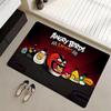 A-Angry Birds Game Floor Mat Eco Flannel Doormat Non-Slip Odorless Indoor Soft Short Plush Floor Rug