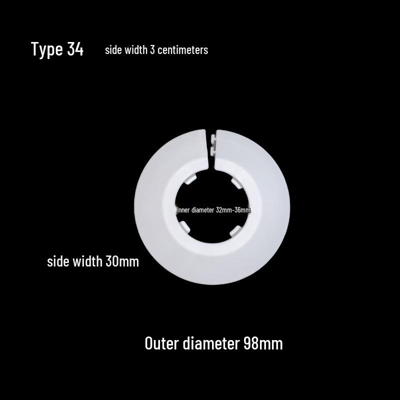 Decorative Pipe Cover Ring for Air Conditioning and Heating Valves