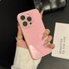 Korean Style High-End Simple Solid Color Glass Case Compatible with iPhone 16 Pro Max Apple 17 Phone Case 14/15