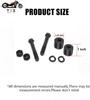 TDZ 1" Rise Handlebar Riser Extension for Harley 1-1/4" Handlebar Black Motorcycle Spacer