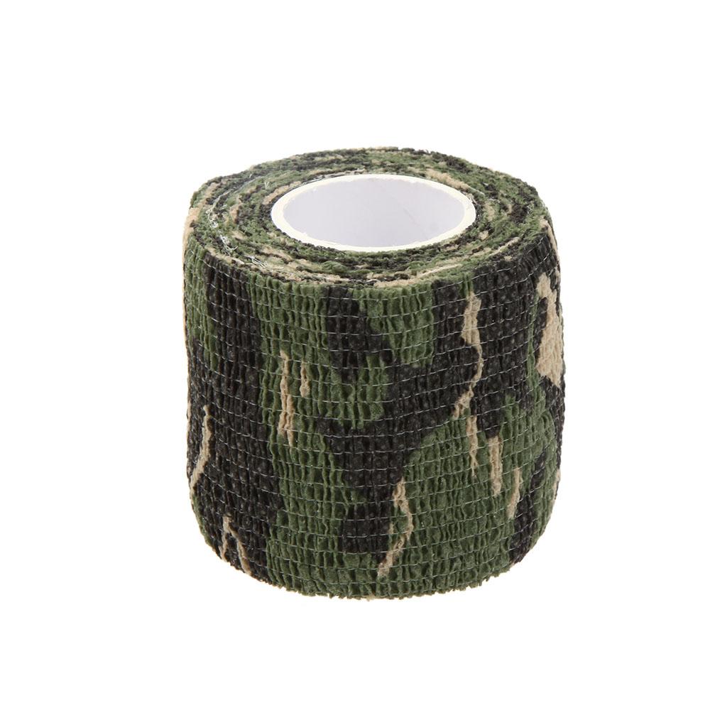 1 Roll Reusable Outdoor Military Camouflage Hunting Camping Cycling Wrap Elastic Stealth Tape