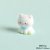 Flocked Cat Decor Fluffy Resin Animal Figures Cute Mini Desk Ornament Car Dashboard Accessory DIY Craft Supplies