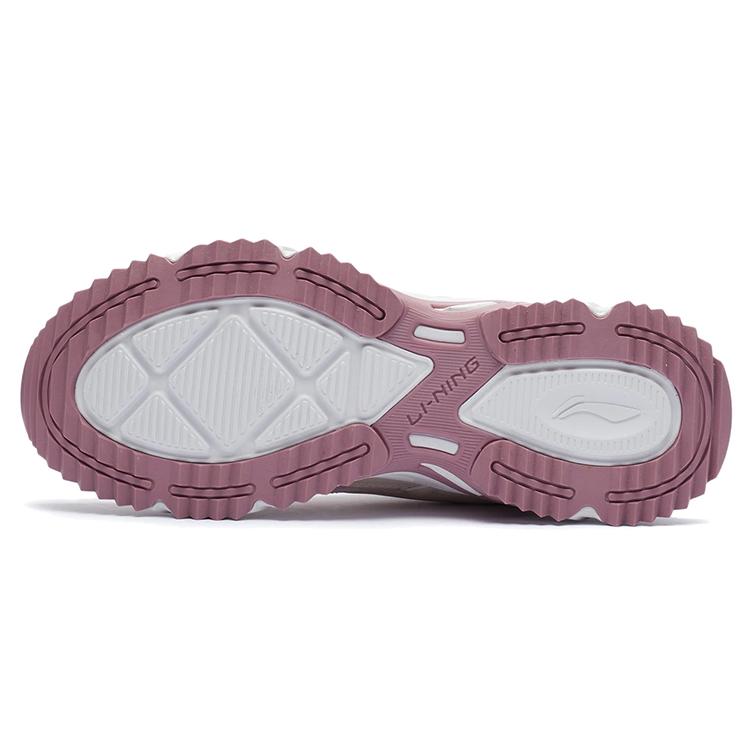 New LiNing Coverage Thermal Slip Resistant Low Top Skateboard Shoes Women's Light Gray Pink ARLQ004-6