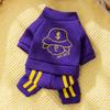 Dog Sport Fashion Dog Jumpsuits Hoodies Coat Warm Soft Puppy Clothes Cute Print Cat Jumpduits Pet Sweatshirts Winter Dog Clothes