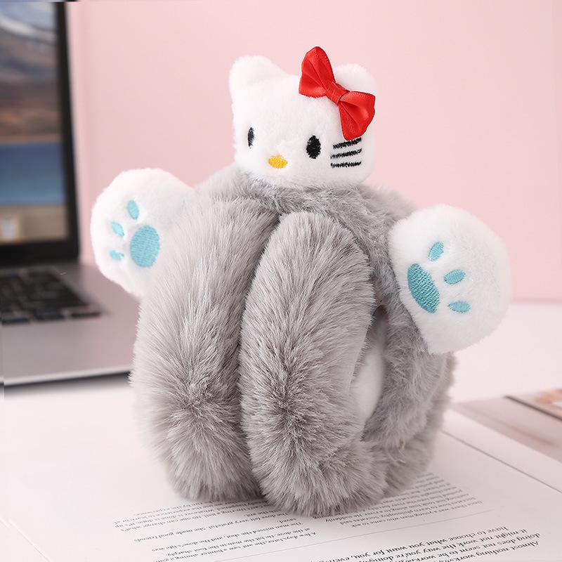 Winter Cartoon Cat Earmuffs: Cute, Warm Protection for Students and Outdoor Enthusiasts