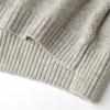 Srcr Damen 100% Wolle Langarm Strickpullover