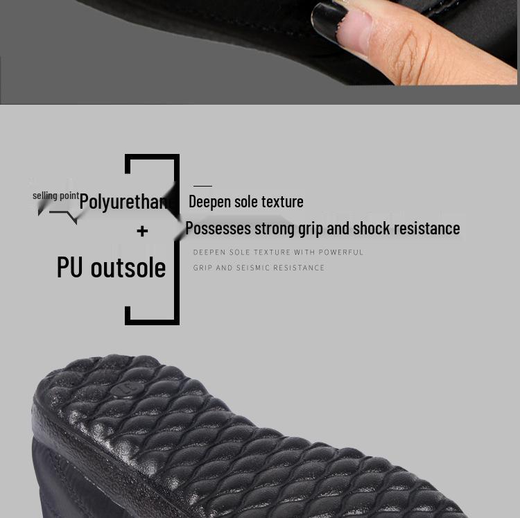 Unisex Plus Size Fleece-Lined Cotton Snow Boots for Middle-Aged & Elderly - Warm, Slip-On, Low-Cut Design