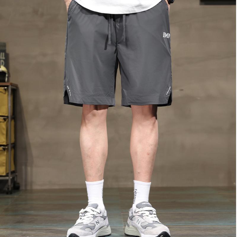 

Летние повседневные шорты Five-point Ice Silk, мужские летние тонкие брюки Five-point, мужские летние модные свободные спортивные шорты 5XL