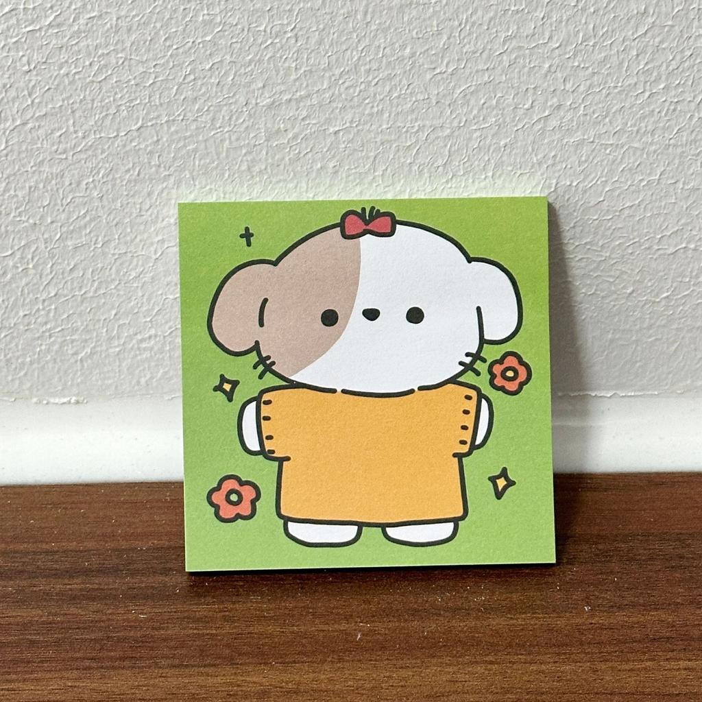 Cartoon-style Simple and Cute Sticky Notes - Decorative Stationery for Student Planners, Note-taking  (Adhesive Notepads) kawaii