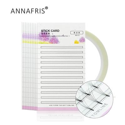 Wimpernverlängerungsstreifen-Aufbewahrungspalette zum Pfropfen vorgefertigter Fans Volume Lash Sticky Strip Tape Make-up-Tool