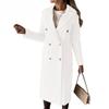 Women's Vintage Casual Lattice Print Autumn Winter Long Sleeve POLO Neck Jackets & Coats