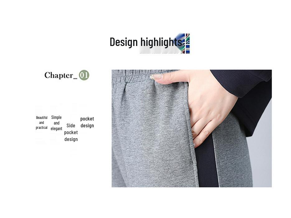 Women's Petite Fashion Tracksuit - Spring 2025 Little Fragrance Style Two-Piece Set