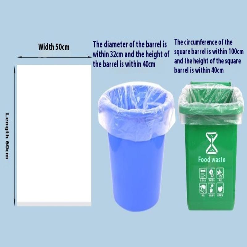 Trash Bags Large Capacity Trash Bag Disposable Thickened Storage Bags Clear Recycling Bin Liners Bags Plastic Refuse Sacks