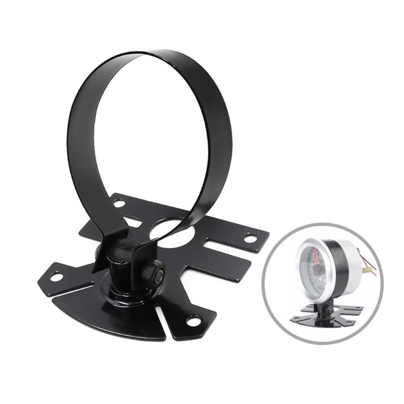 2in/52mm Diameter Gauge Mount Holder Bracket Metal Bracket Gauge Meter Holder Instrument Stand Car Refitting Black